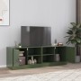 Muebles para TV 2 unidades acero verde oliva 67x39x44 cm de vidaXL, Muebles TV - Ref: Foro24-841700, Precio: 108,51 €, Descue...