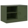 Muebles para TV 2 unidades acero verde oliva 67x39x44 cm de vidaXL, Muebles TV - Ref: Foro24-841700, Precio: 107,46 €, Descue...