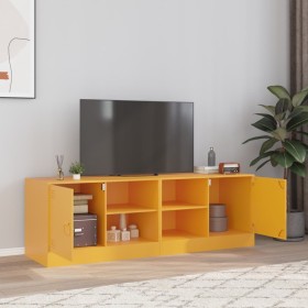 Muebles para TV 2 unidades acero amarillo mostaza 67x39x44 cm de vidaXL, Muebles TV - Ref: Foro24-841698, Precio: 109,11 €, D...