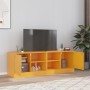 Muebles para TV 2 unidades acero amarillo mostaza 67x39x44 cm de vidaXL, Muebles TV - Ref: Foro24-841698, Precio: 109,11 €, D...