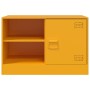 Muebles para TV 2 unidades acero amarillo mostaza 67x39x44 cm de vidaXL, Muebles TV - Ref: Foro24-841698, Precio: 109,11 €, D...