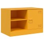 Muebles para TV 2 unidades acero amarillo mostaza 67x39x44 cm de vidaXL, Muebles TV - Ref: Foro24-841698, Precio: 109,11 €, D...