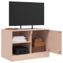 Mueble para TV de acero rosa 67x39x44 cm de vidaXL, Muebles TV - Ref: Foro24-841693, Precio: 61,53 €, Descuento: %