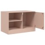 Mueble para TV de acero rosa 67x39x44 cm de vidaXL, Muebles TV - Ref: Foro24-841693, Precio: 61,53 €, Descuento: %