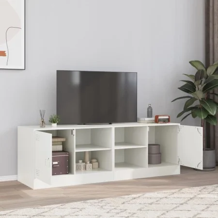 Muebles para TV 2 unidades acero blanco 67x39x44 cm de vidaXL, Muebles TV - Ref: Foro24-841702, Precio: 107,46 €, Descuento: %