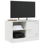 Muebles para TV 2 unidades acero blanco 67x39x44 cm de vidaXL, Muebles TV - Ref: Foro24-841702, Precio: 107,46 €, Descuento: %