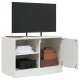 Muebles para TV 2 unidades acero blanco 67x39x44 cm de vidaXL, Muebles TV - Ref: Foro24-841702, Precio: 107,46 €, Descuento: %