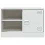 Muebles para TV 2 unidades acero blanco 67x39x44 cm de vidaXL, Muebles TV - Ref: Foro24-841702, Precio: 107,46 €, Descuento: %
