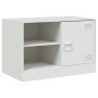 Muebles para TV 2 unidades acero blanco 67x39x44 cm de vidaXL, Muebles TV - Ref: Foro24-841702, Precio: 108,51 €, Descuento: %