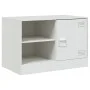 Muebles para TV 2 unidades acero blanco 67x39x44 cm de vidaXL, Muebles TV - Ref: Foro24-841702, Precio: 107,46 €, Descuento: %