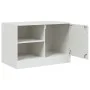 Muebles para TV 2 unidades acero blanco 67x39x44 cm de vidaXL, Muebles TV - Ref: Foro24-841702, Precio: 107,46 €, Descuento: %