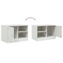 Muebles para TV 2 unidades acero blanco 67x39x44 cm de vidaXL, Muebles TV - Ref: Foro24-841702, Precio: 108,51 €, Descuento: %