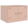 Mesa de centro acero rosa 67x50x44 cm de vidaXL, Mesas de centro - Ref: Foro24-841728, Precio: 70,68 €, Descuento: %