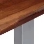 Mesa consola 115x35x76 cm madera maciza de acacia y hierro de vidaXL, Mesas auxiliares - Ref: Foro24-247830, Precio: 114,82 €...