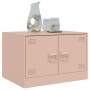 Mesa de centro acero rosa 67x50x44 cm de vidaXL, Mesas de centro - Ref: Foro24-841728, Precio: 70,68 €, Descuento: %