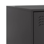 Mesita de noche acero negra 34,5x39x62 cm de vidaXL, Mesitas de noche - Ref: Foro24-841775, Precio: 105,94 €, Descuento: %