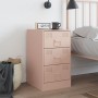 Mesita de noche acero rosa 34,5x39x62 cm de vidaXL, Mesitas de noche - Ref: Foro24-841777, Precio: 78,60 €, Descuento: %