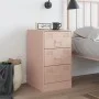 Mesita de noche acero rosa 34,5x39x62 cm de vidaXL, Mesitas de noche - Ref: Foro24-841777, Precio: 77,85 €, Descuento: %