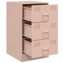 Mesita de noche acero rosa 34,5x39x62 cm de vidaXL, Mesitas de noche - Ref: Foro24-841777, Precio: 78,60 €, Descuento: %