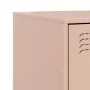 Mesita de noche acero rosa 34,5x39x62 cm de vidaXL, Mesitas de noche - Ref: Foro24-841777, Precio: 77,85 €, Descuento: %