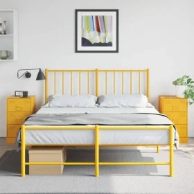 Nightstands 2 pcs mustard yellow steel 34.5x39x62 cm by vidaXL, Nightstands - Ref: Foro24-841782, Price: 139,84 €, Discount: %