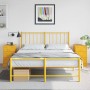 Mesitas de noche 2 uds acero amarillo mostaza 34,5x39x62 cm de vidaXL, Mesitas de noche - Ref: Foro24-841782, Precio: 141,96 ...
