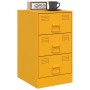 Mesitas de noche 2 uds acero amarillo mostaza 34,5x39x62 cm de vidaXL, Mesitas de noche - Ref: Foro24-841782, Precio: 141,96 ...