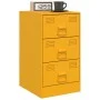 Mesitas de noche 2 uds acero amarillo mostaza 34,5x39x62 cm de vidaXL, Mesitas de noche - Ref: Foro24-841782, Precio: 139,84 ...