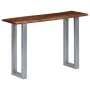 Mesa consola 115x35x76 cm madera maciza de acacia y hierro de vidaXL, Mesas auxiliares - Ref: Foro24-247830, Precio: 114,82 €...