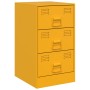 Mesitas de noche 2 uds acero amarillo mostaza 34,5x39x62 cm de vidaXL, Mesitas de noche - Ref: Foro24-841782, Precio: 141,96 ...