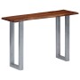 Mesa consola 115x35x76 cm madera maciza de acacia y hierro de vidaXL, Mesas auxiliares - Ref: Foro24-247830, Precio: 116,24 €...
