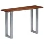 Mesa consola 115x35x76 cm madera maciza de acacia y hierro de vidaXL, Mesas auxiliares - Ref: Foro24-247830, Precio: 114,82 €...