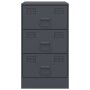 Mesitas de noche 2 unidades gris antracita 34,5x39x62 cm de vidaXL, Mesitas de noche - Ref: Foro24-841780, Precio: 157,68 €, ...
