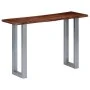 Mesa consola 115x35x76 cm madera maciza de acacia y hierro de vidaXL, Mesas auxiliares - Ref: Foro24-247830, Precio: 114,82 €...