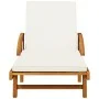 Loungers with table 2 units solid acacia wood by vidaXL, Loungers - Ref: Foro24-3206367, Price: 486,17 €, Discount: %