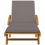 Sun loungers with cushions 2 pcs solid acacia wood 200x68x83 cm by vidaXL, Loungers - Ref: Foro24-3206373, Price: 481,73 €, D...