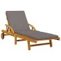 Sun loungers with cushions 2 pcs solid acacia wood 200x68x83 cm by vidaXL, Loungers - Ref: Foro24-3206373, Price: 481,73 €, D...