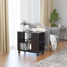 Mesa auxiliar madera contrachapada gris brillante 70x35x55 cm de vidaXL, Mesas auxiliares - Ref: Foro24-802128, Precio: 45,05...