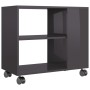 Mesa auxiliar madera contrachapada gris brillante 70x35x55 cm de vidaXL, Mesas auxiliares - Ref: Foro24-802128, Precio: 45,58...
