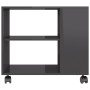 Mesa auxiliar madera contrachapada gris brillante 70x35x55 cm de vidaXL, Mesas auxiliares - Ref: Foro24-802128, Precio: 45,58...