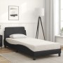 Cama con colchón cuero sintético negro 90x190 cm de vidaXL, Camas y somieres - Ref: Foro24-3208317, Precio: 233,37 €, Descuen...