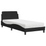 Cama con colchón tela negro 80x200 cm de vidaXL, Camas y somieres - Ref: Foro24-3208286, Precio: 227,10 €, Descuento: %