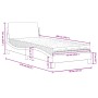 Cama con colchón cuero sintético blanco y negro 90x200 cm de vidaXL, Camas y somieres - Ref: Foro24-3208343, Precio: 238,52 €...