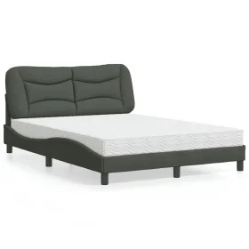 Bed with dark gray fabric mattress 120x200 cm by vidaXL, Beds and slatted bases - Ref: Foro24-3208521, Price: 357,56 €, Disco...
