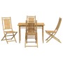 Juego de comedor de jardín 5 piezas bambú de vidaXL, Conjuntos de jardín - Ref: Foro24-3278521, Precio: 377,83 €, Descuento: %