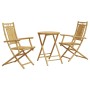 Juego de mesa y sillas de jardín 3 piezas bambú de vidaXL, Conjuntos de jardín - Ref: Foro24-3278535, Precio: 223,11 €, Descu...