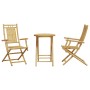 Juego de mesa y sillas de jardín 3 piezas bambú de vidaXL, Conjuntos de jardín - Ref: Foro24-3278535, Precio: 223,11 €, Descu...