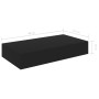 Estante flotante de pared con cajón negro 48x25x8 cm de vidaXL, Estantes y estanterías - Ref: Foro24-288205, Precio: 44,03 €,...