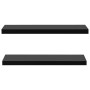 Estantes flotantes de pared 2 unidades negro 100x20x3,8 cm de vidaXL, Estantes y estanterías - Ref: Foro24-288203, Precio: 53...