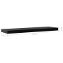 Estantes flotantes de pared 2 unidades negro 100x20x3,8 cm de vidaXL, Estantes y estanterías - Ref: Foro24-288203, Precio: 53...